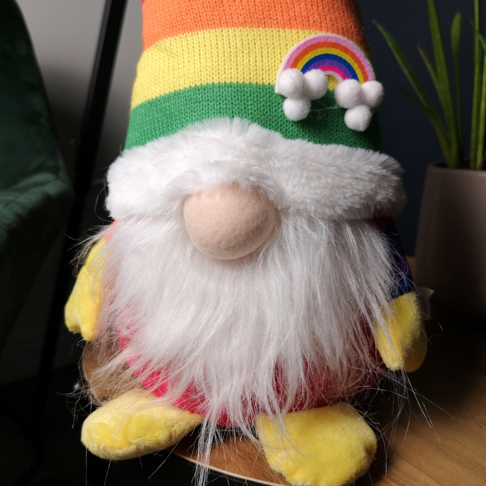 Samuel Alexander Rainbow Plush Sitting Gonk Christmas Decoration 45cm Image 2