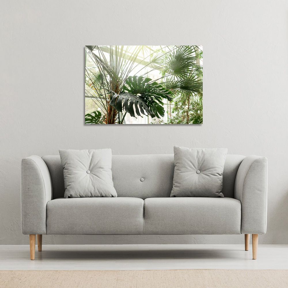 Benjamin Tate Design Green Plants in Botanical Garden Canvas 152 x 101cm Image 2