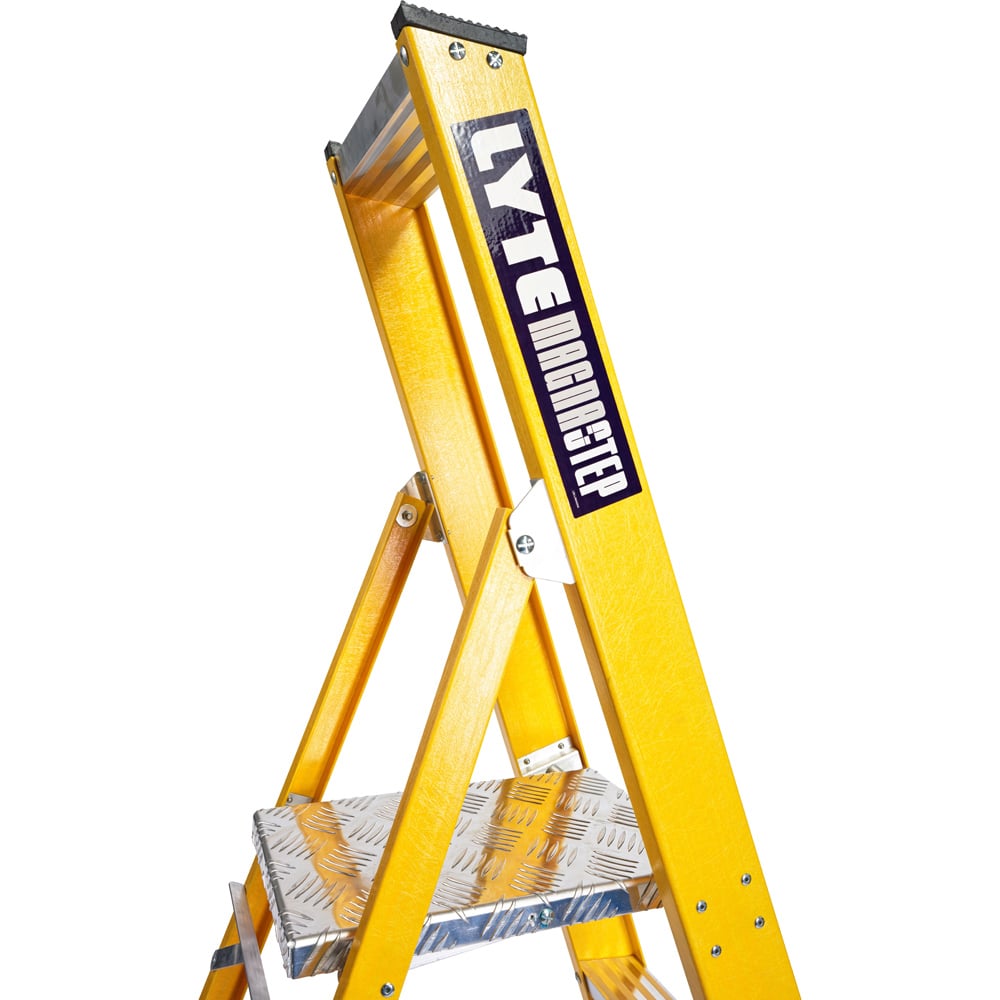 Lyte Ladders and Towers MagnaStep 7 Tread Glassfibre Platform Step Ladder Image 3