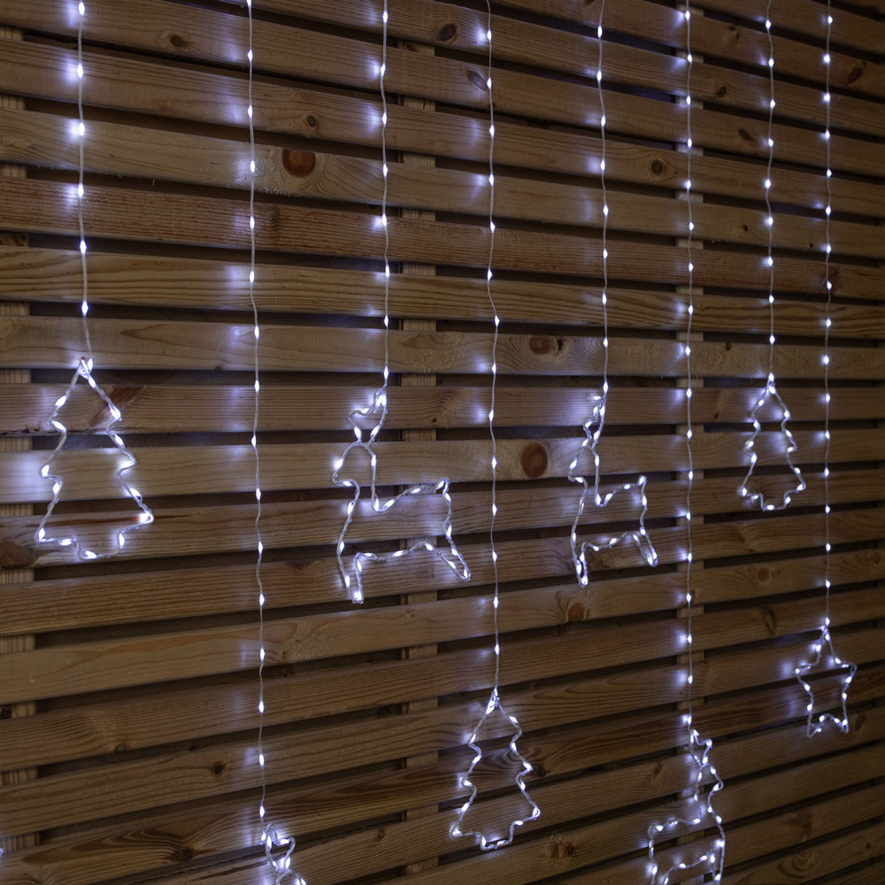 Samuel Alexander 327 Cool White LED Christmas Window Curtain Light 1.2 x 1.1m Image 5