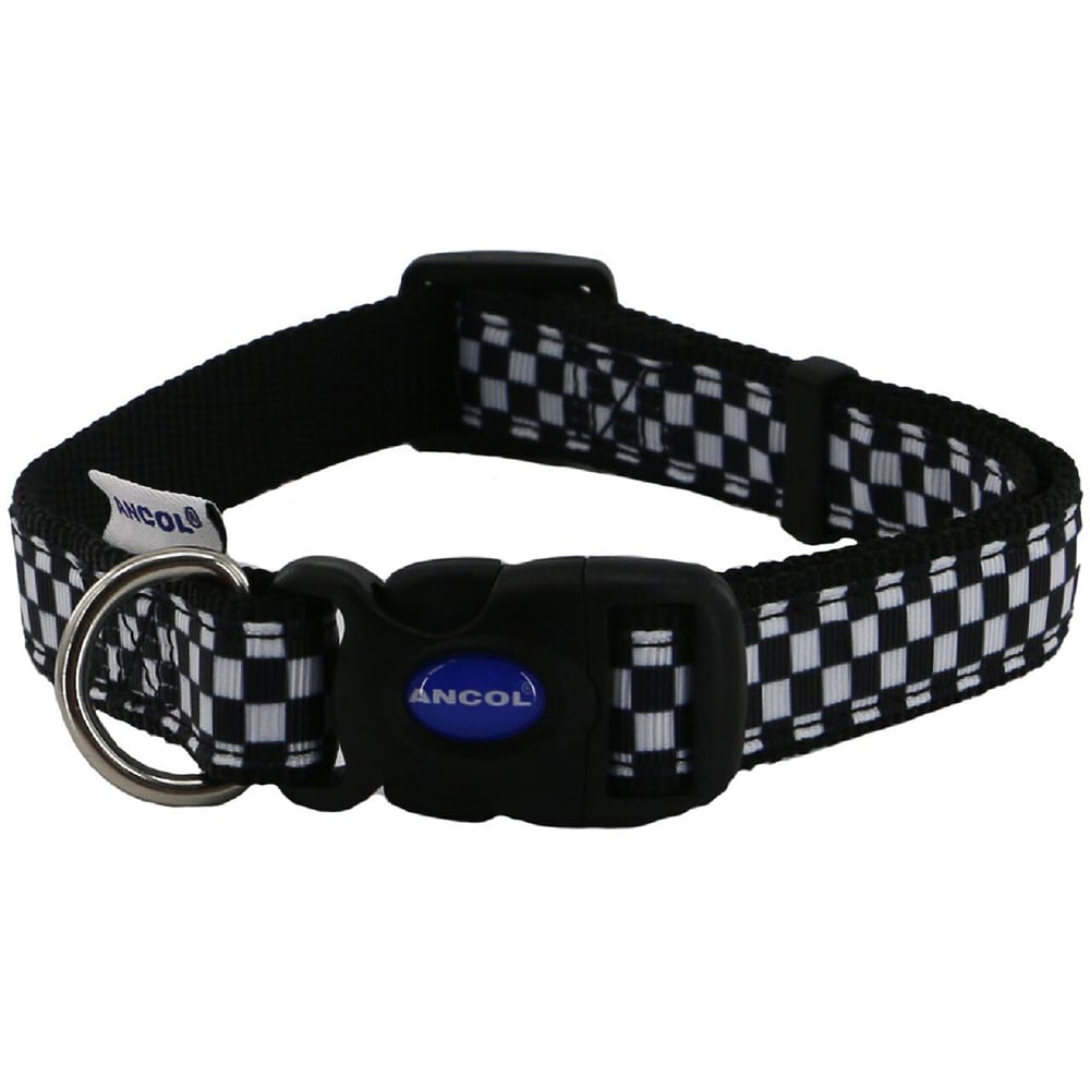 Checkerboard Collar - Black and White / 2-5 Image