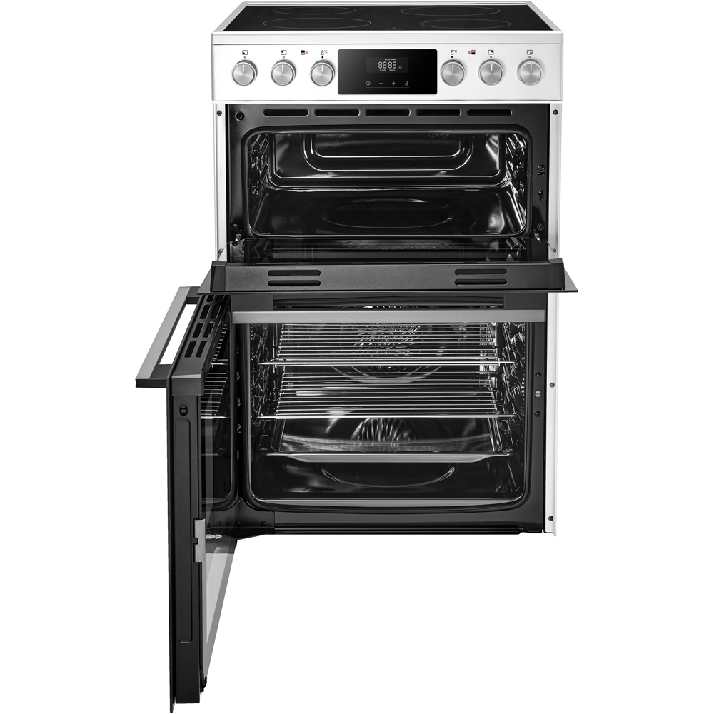 Midea MFO24EME4R118-WH White 60cm Double Oven Freestanding Cooker with Ceramic Hob Image 4