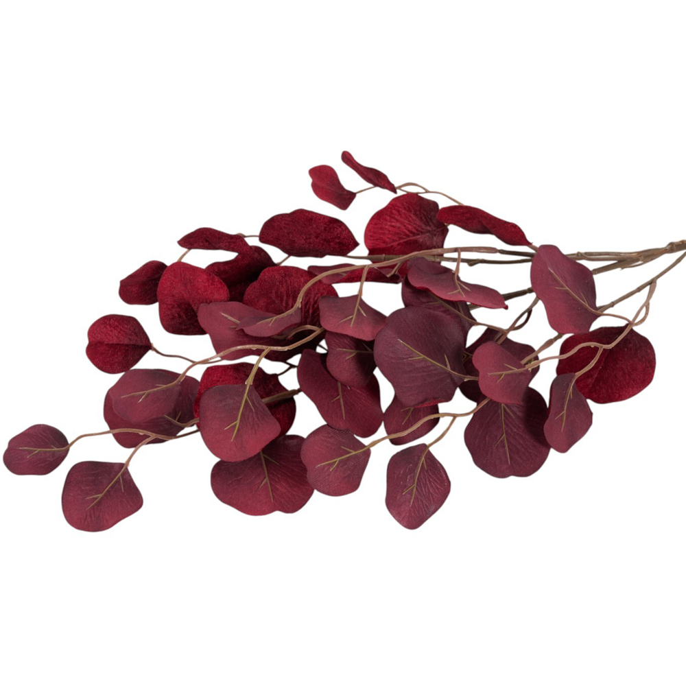 Velvet Eucalyptus Spray - Red Image 4