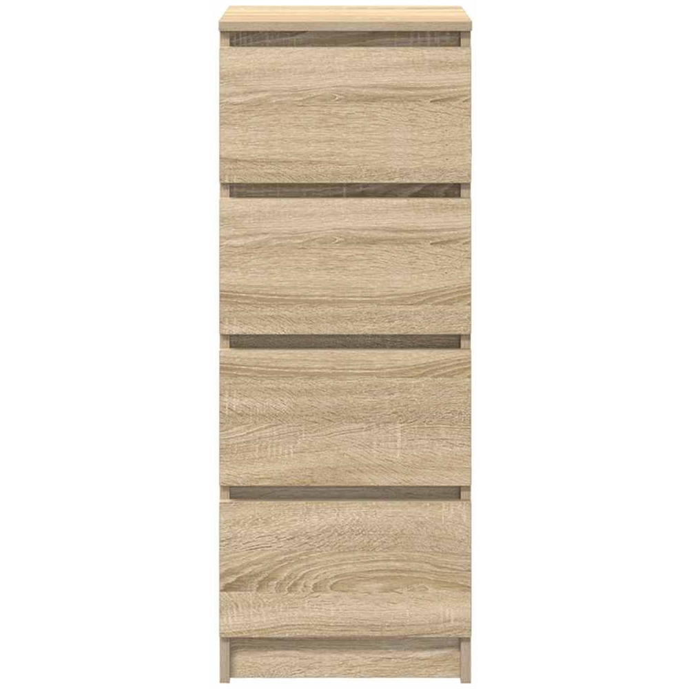 vidaXL 4 Drawer Sonoma Oak Sideboard Image 4