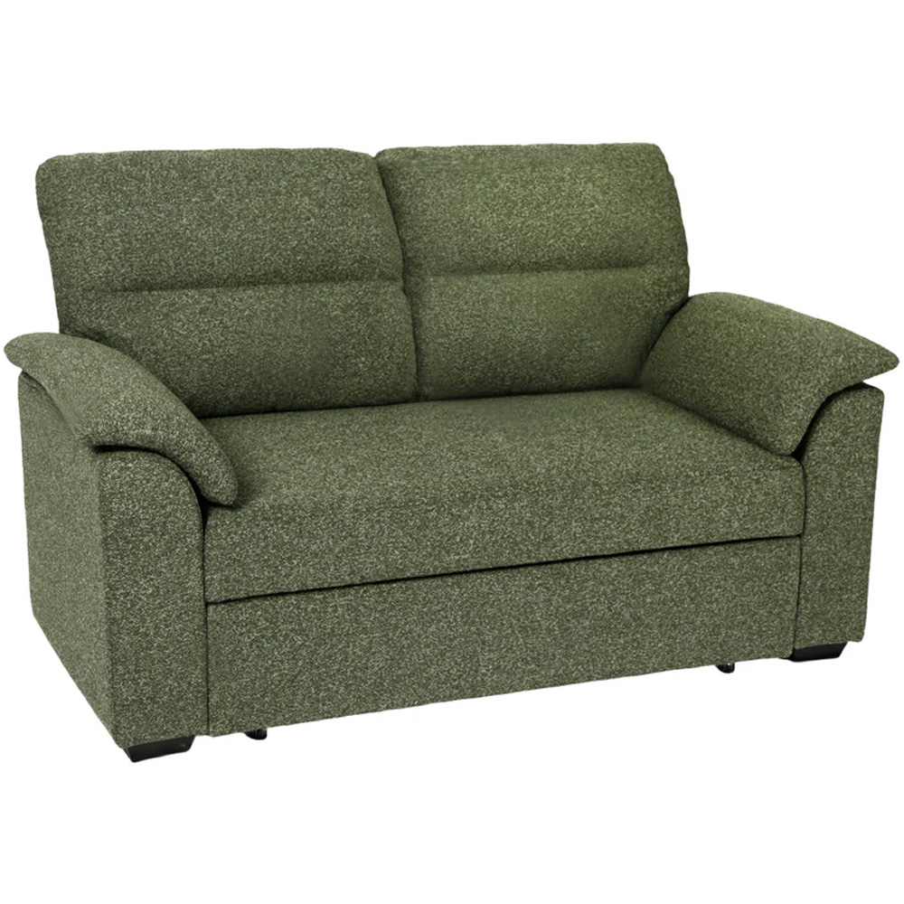 HGD Tivoli 2 Seater Luxury Boucle Green Pull out Sofa Bed Image 3