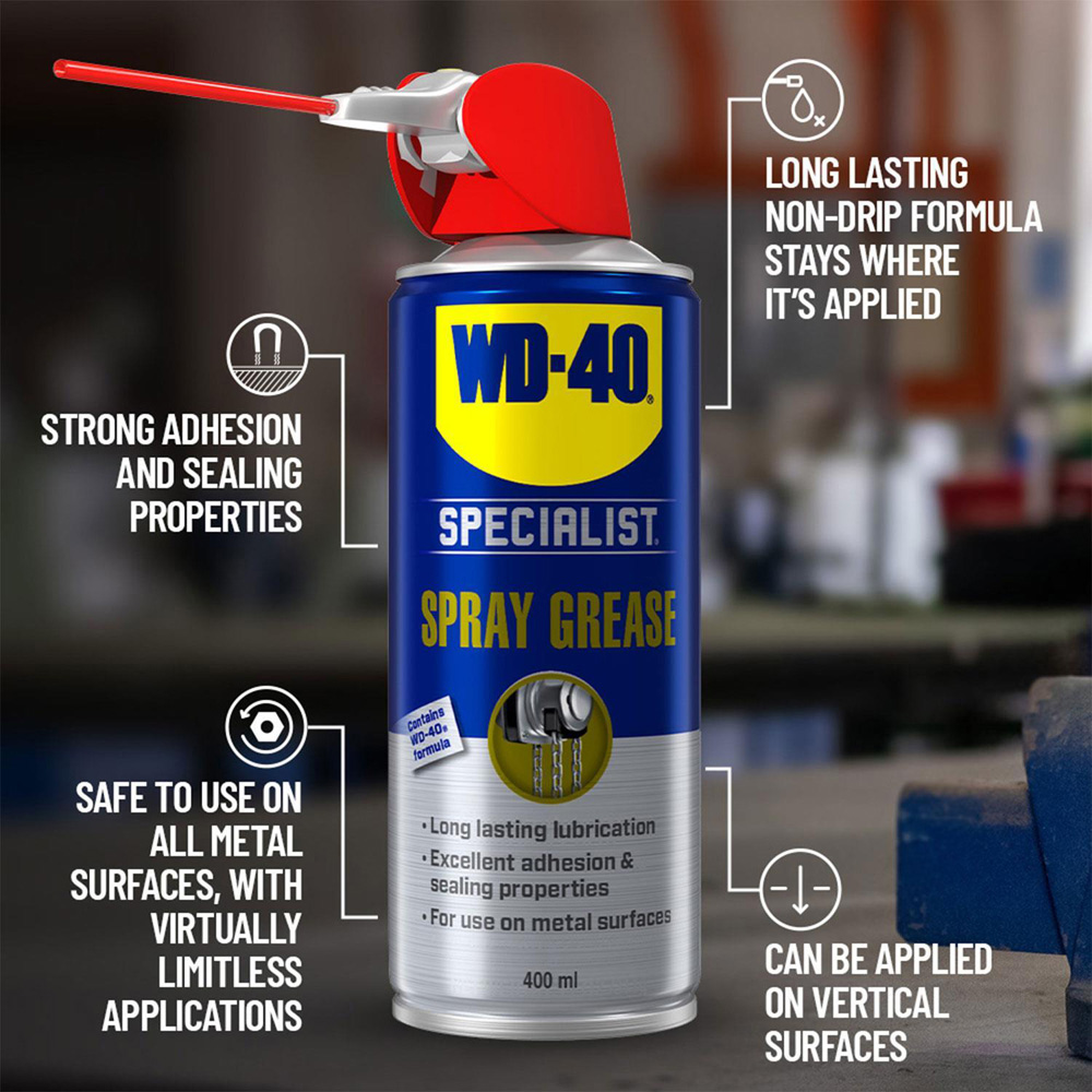 WD-40 Specialist High Performance Lubrication Grease Spray 400ml Image 5