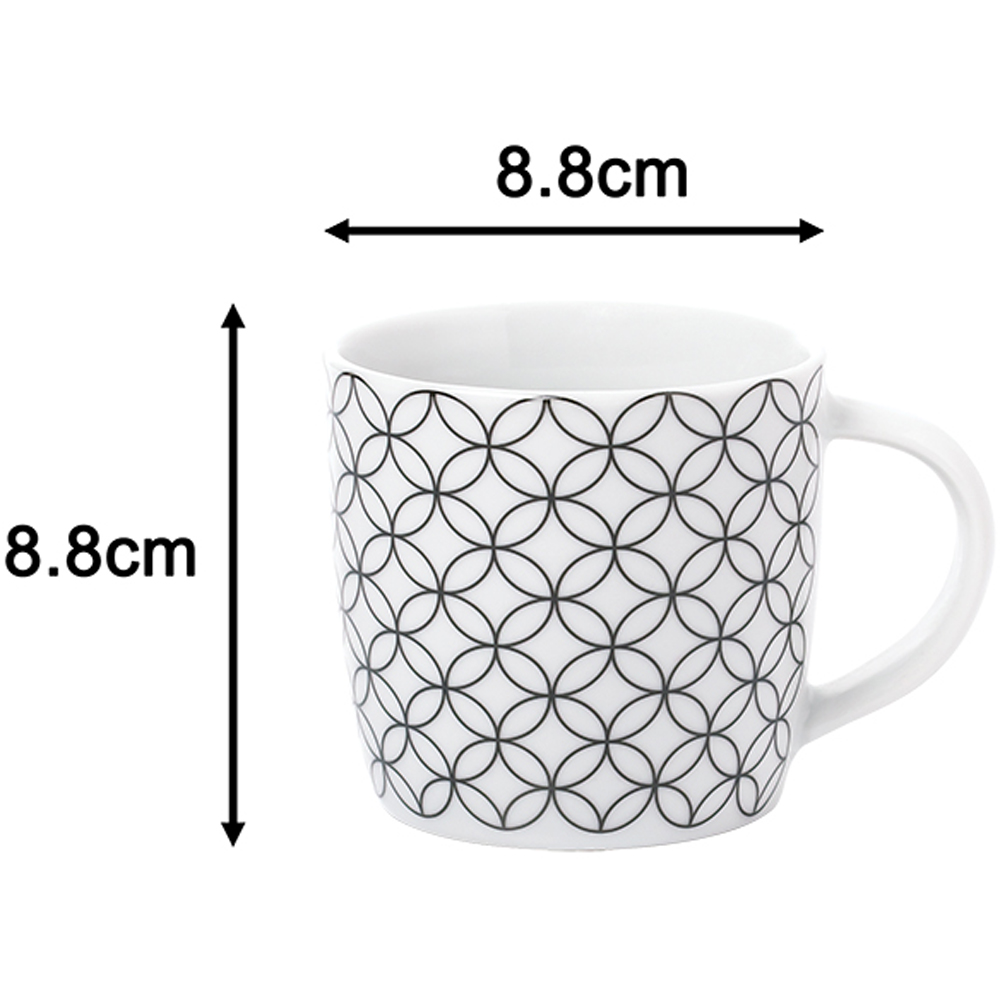 Waterside Geo Black and White 16 Piece Dinner Set Image 6