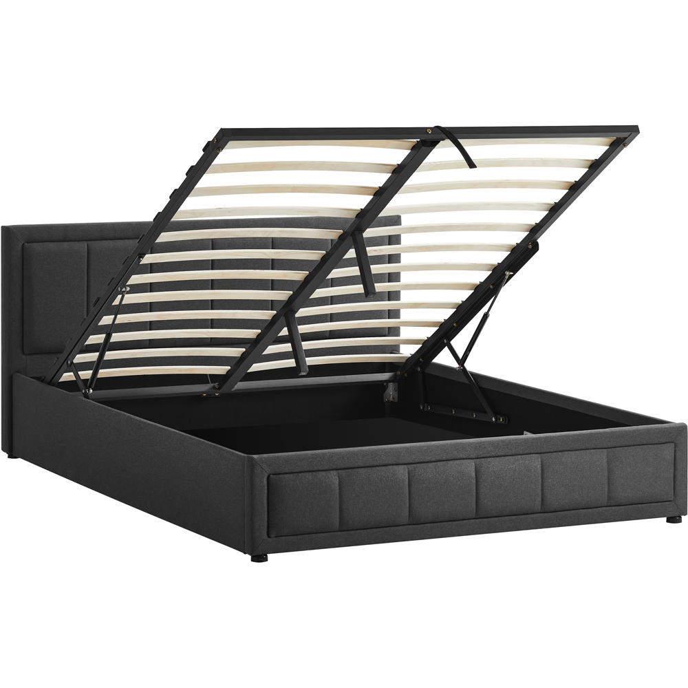 Vida Designs Vanita King Size Dark Grey Ottoman Bed Image 2