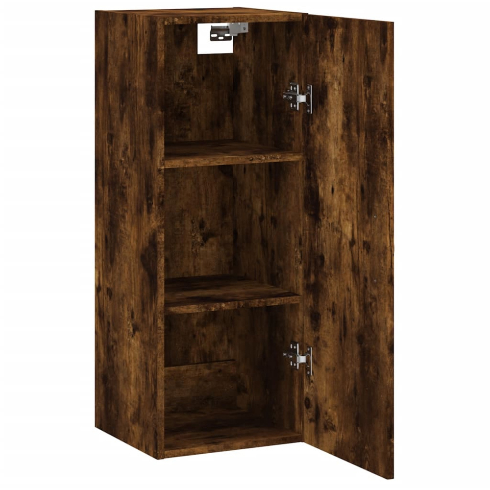 vidaXL Single Door Brown Smoked Oak Wall Mounted Cabinet Image 5