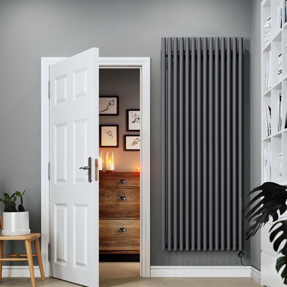 Terma Rolo-Room E Wi-Fi Modern Grey Electric Radiator 2000W 2000 x 755mm Image 2