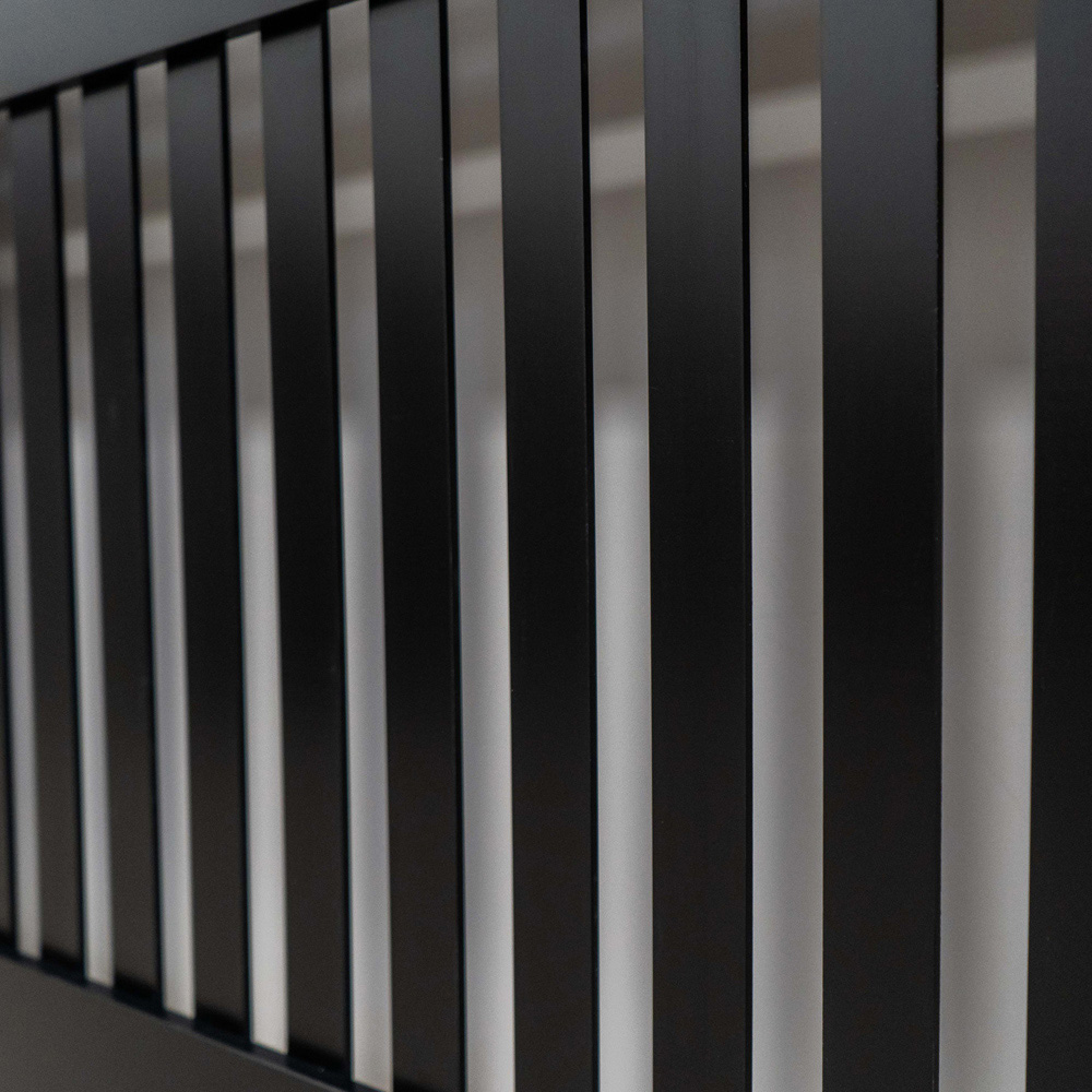 Jack Stonehouse Matt Black Vertical Line Radiator Cover Medium Image 4