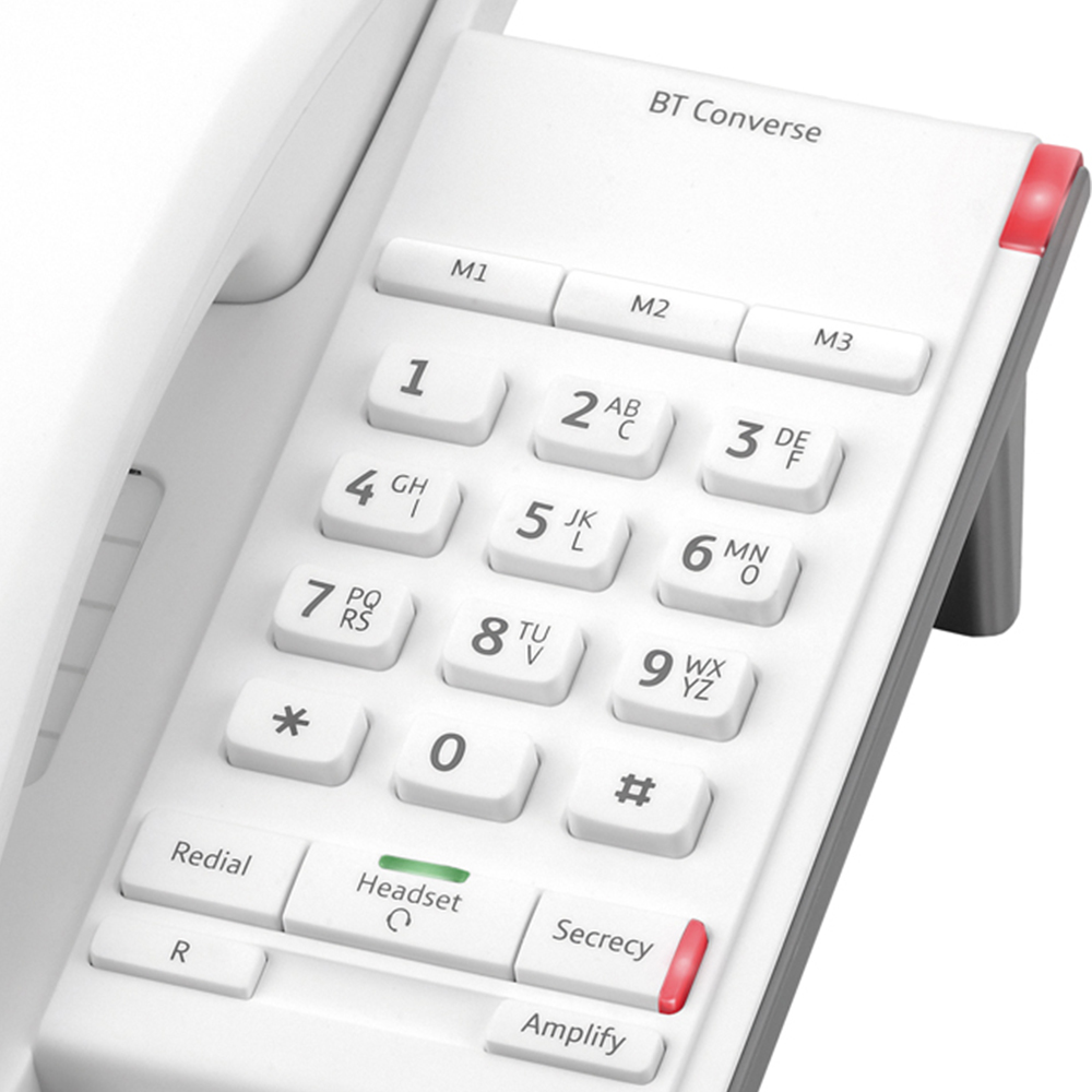 BT Converse 2100 Corded Telephone with Headset Socket Image 3