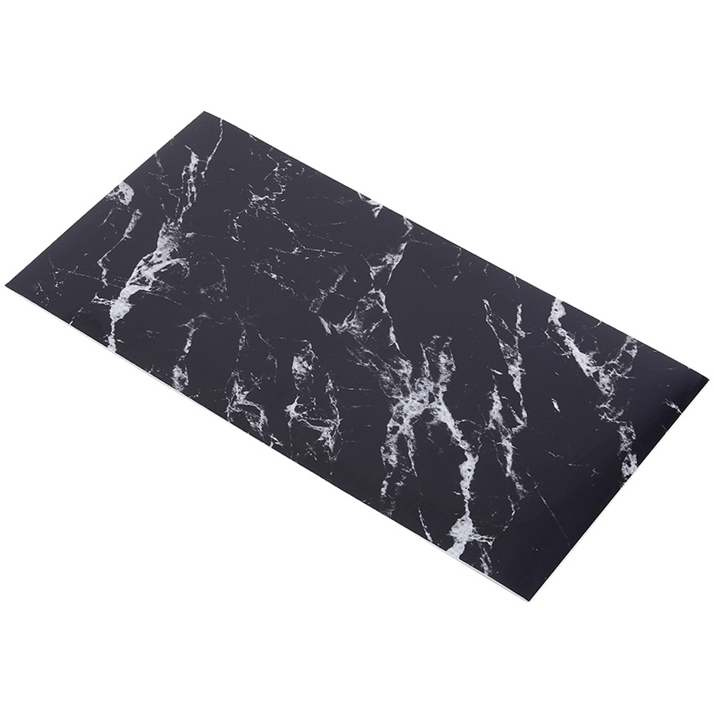 Living and Home Marble Black Peel and Stick Wall Sticker 10 Pack Image 3
