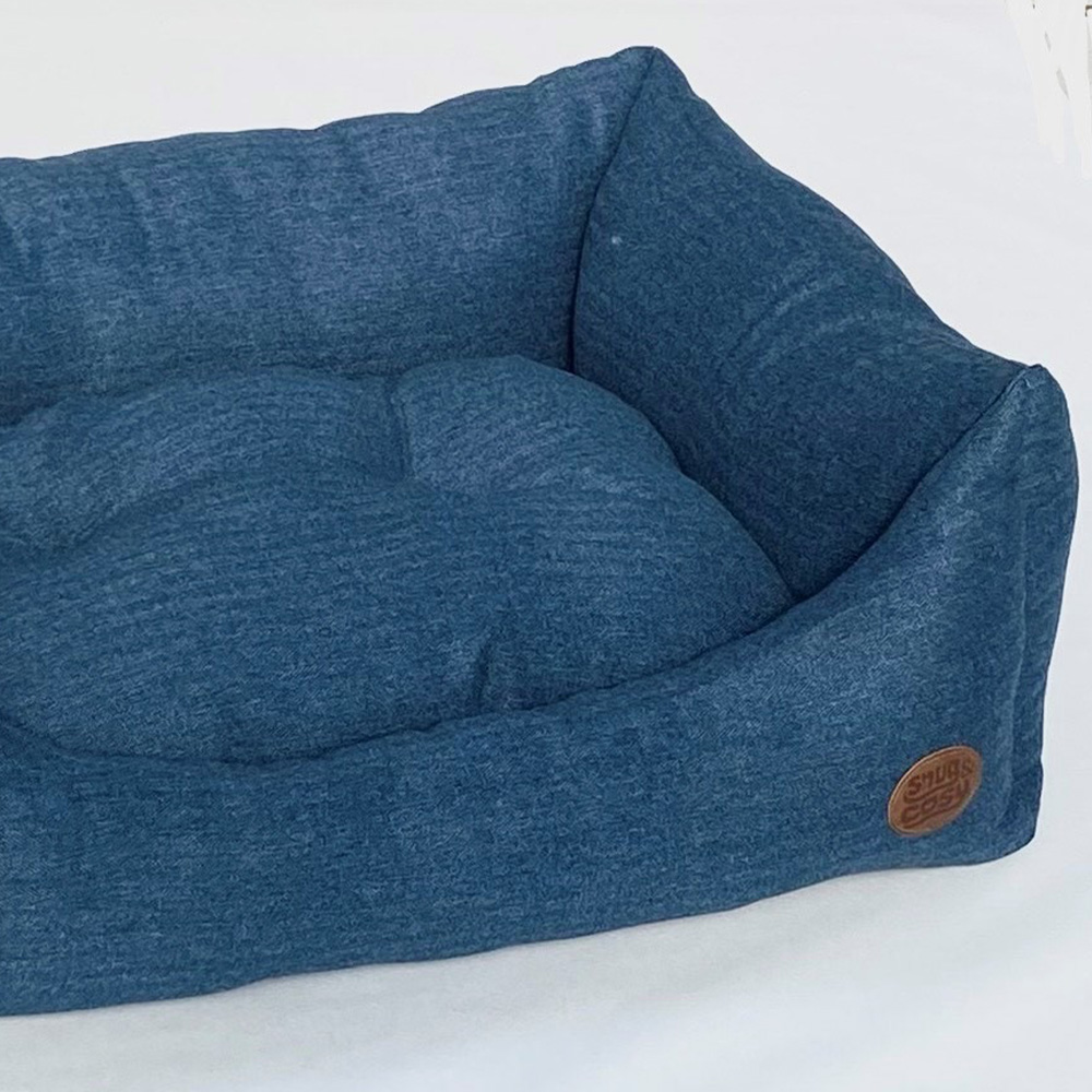 Snug & Cosy Tweedy Medium Ocean Rectangle Pet Bed Image 3