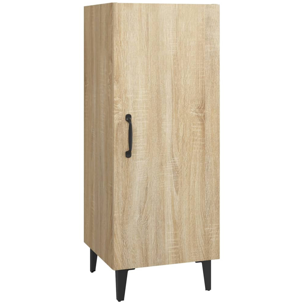 vidaXL Single Door Sonoma Oak Sideboard Image 2