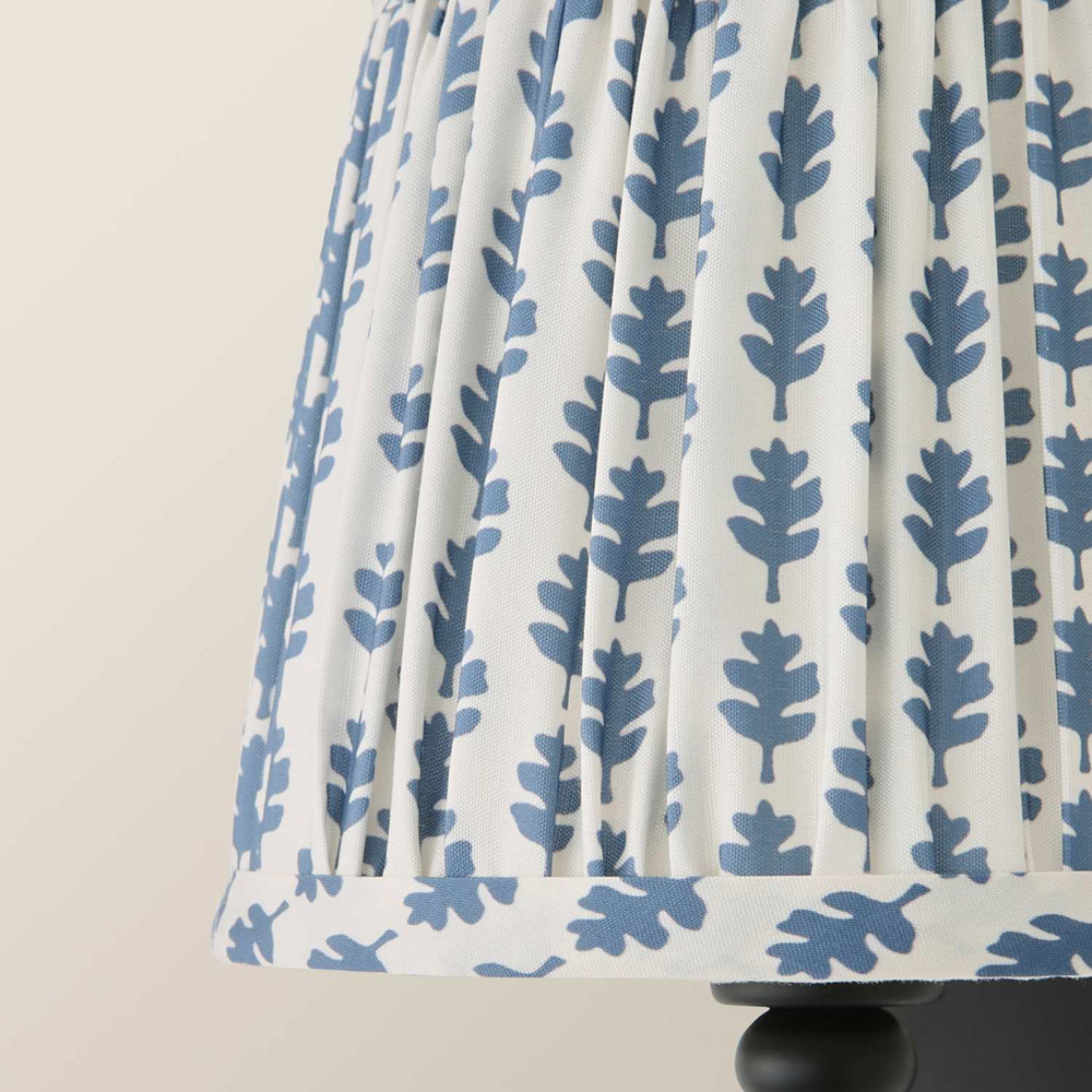 ValueLights Grange Blue Floral Pleated Extra Small Lamp Shade 16cm Image 4