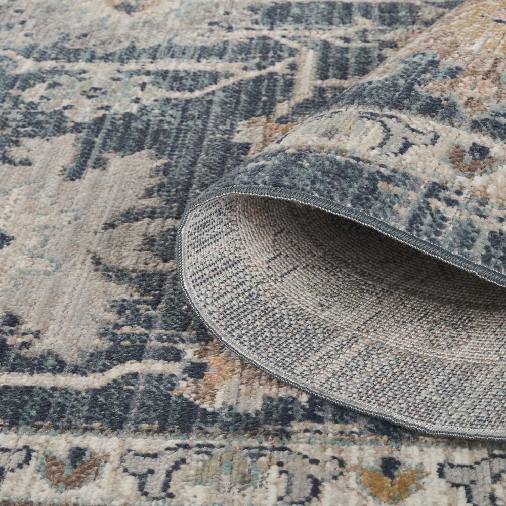 Desire Rugs Maia Navy Lagoon Floral Non Slip Rug 200 x 300cm Image 4