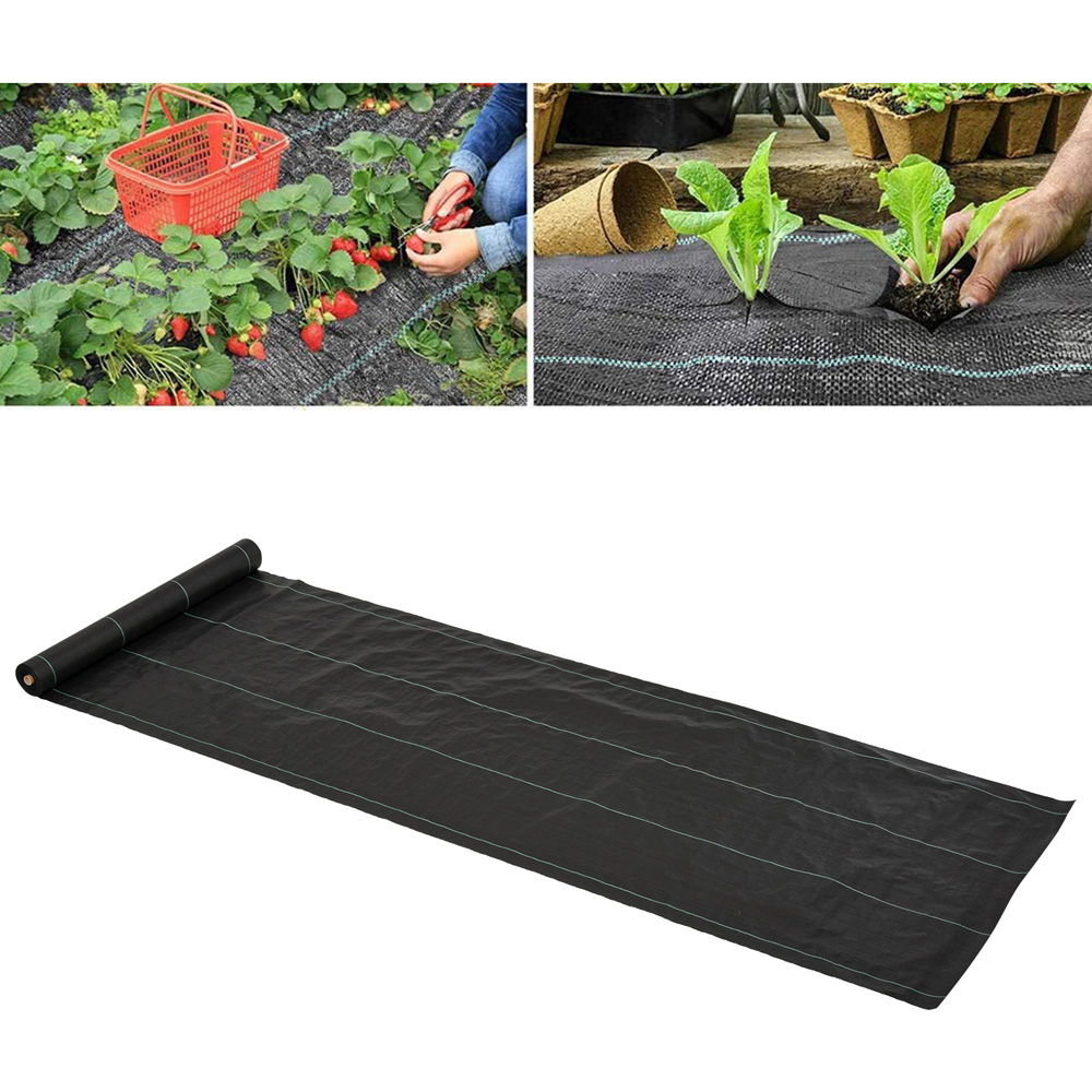 Outsunny Garden Fabric Weed Barrier Gardening Mat 1 x 50m Image 2