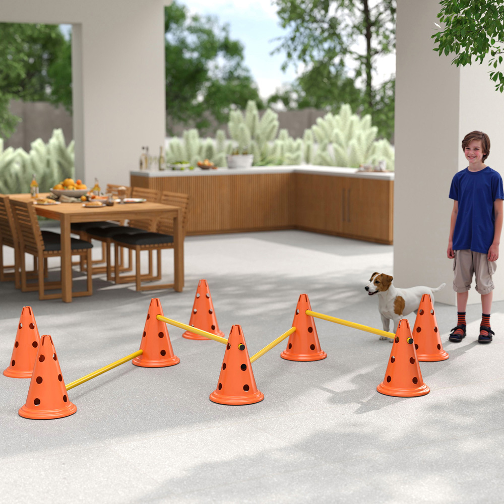 PawHut 4 Piece Height Adjustable Dog Agility Equipment Set Image 3