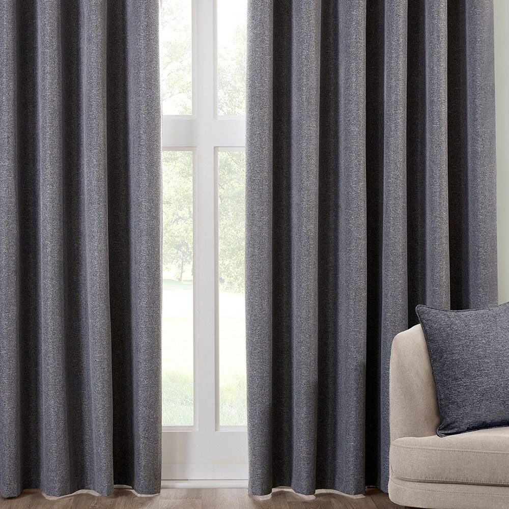 Dusk Eyelet Curtain Charcoal / 168cm / 229cm Image 6