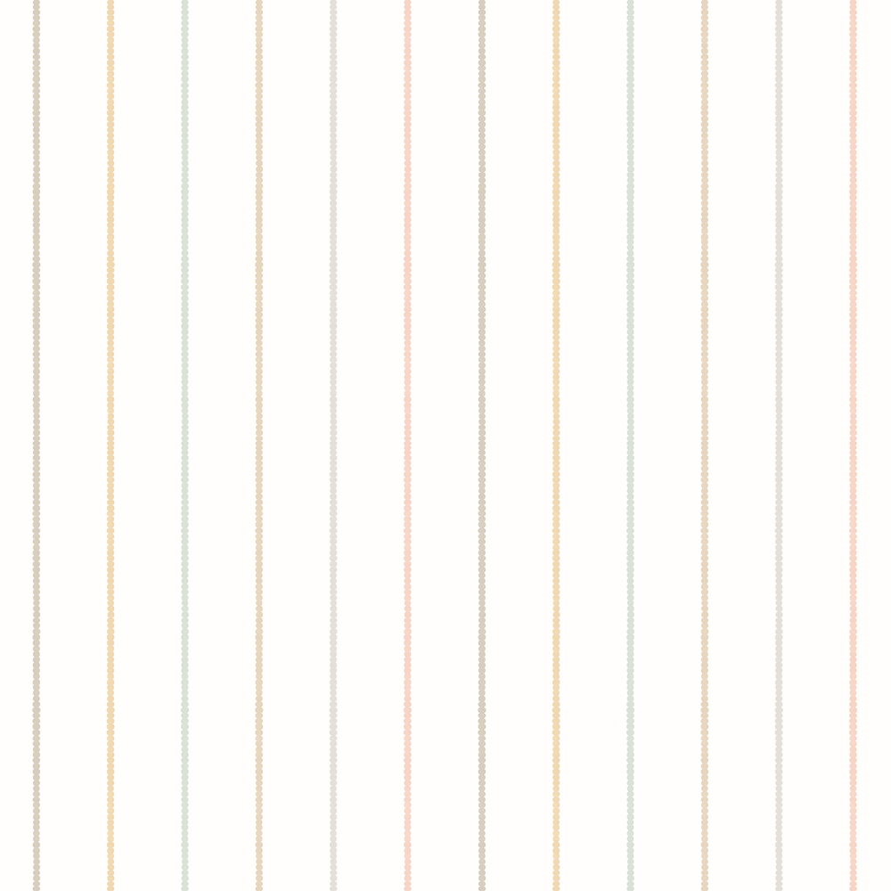 Hoopla Walls Purity Scallop Stripe Cream Wallpaper Image 1