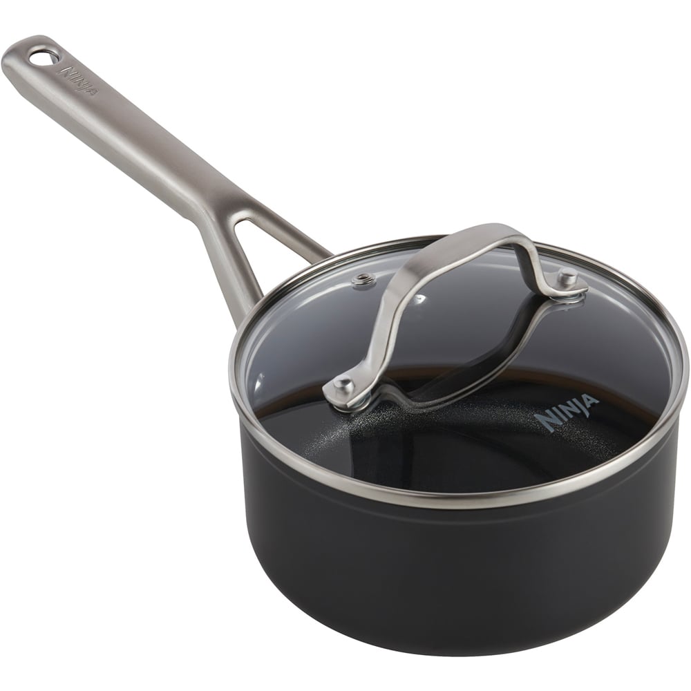 Ninja Zerostick Essentials 16cm Aluminium Saucepan with Lid Image 1
