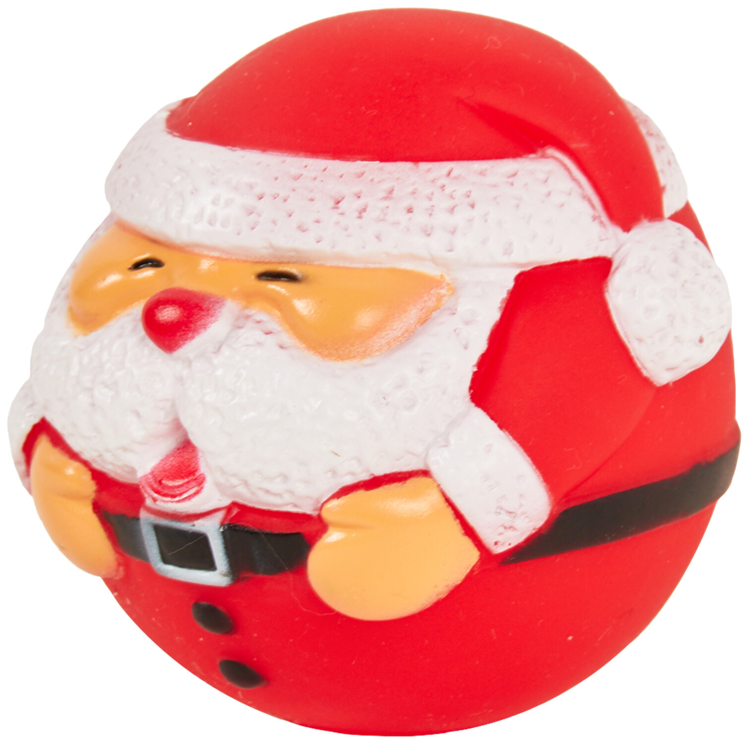 Santa Pet Ball Toy - Red Image 2