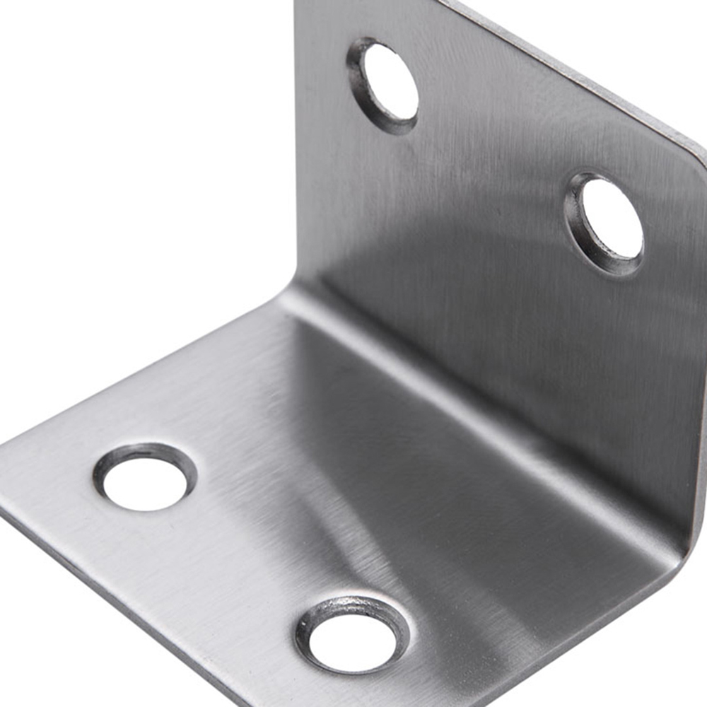 Living and Home 28mm Stainless Steel L-Shaped Heavy-Duty Corner Brace 20 Pack Image 3
