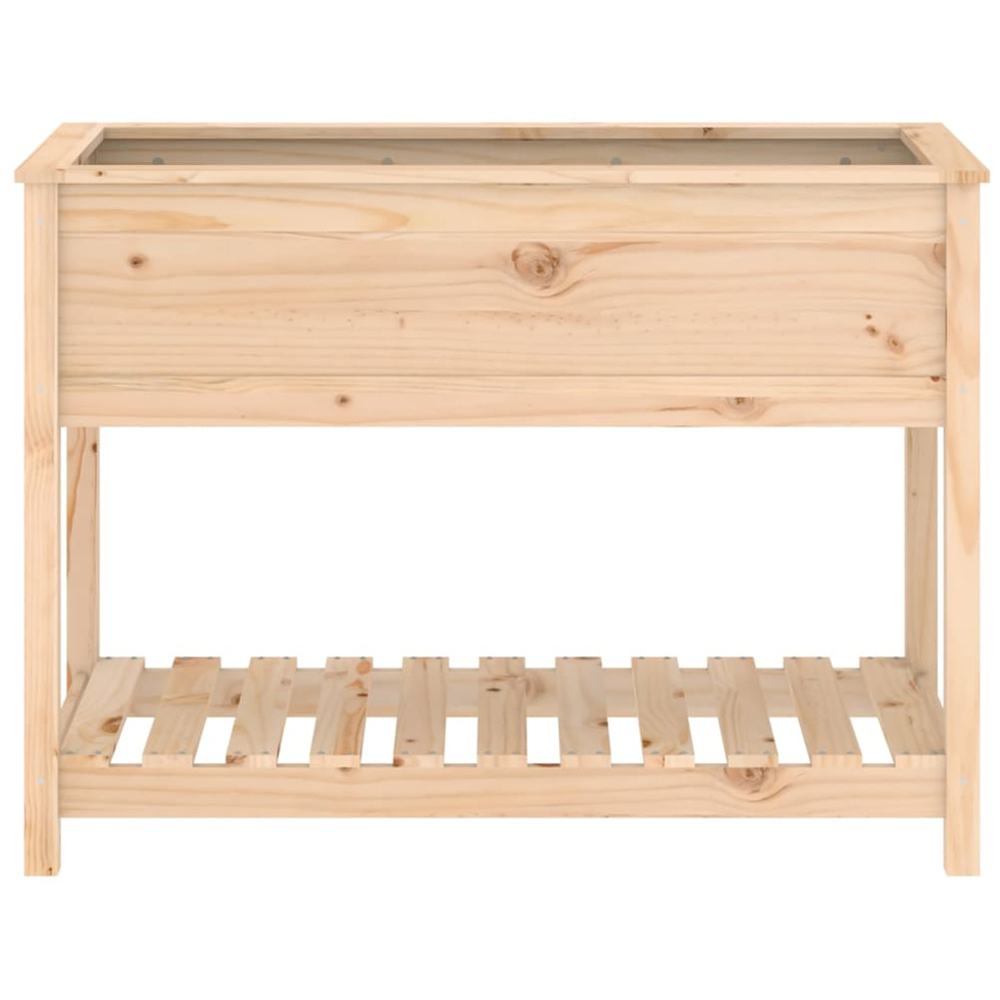 vidaXL Brown Pine Wood Raised Garden Bed 81 x 111.5 x 54cm Image 4