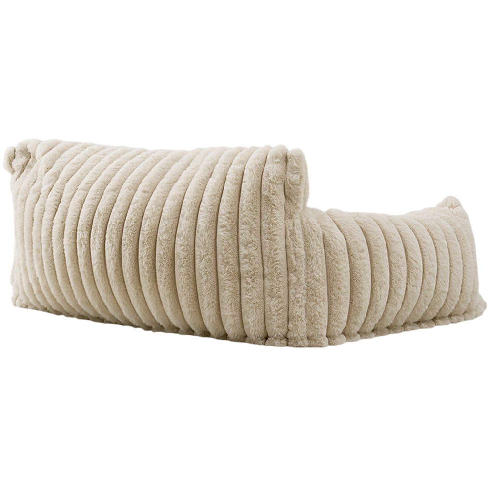 H&O Direct 91cm Beige Super Soft Channel Warm Pet Sofa Bed Image 3