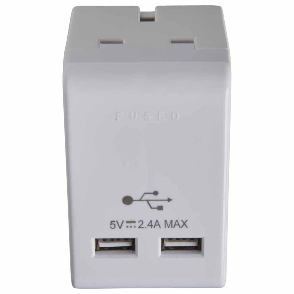 Wilko 3Way Adaptor 2 USB Charging Port Image 2