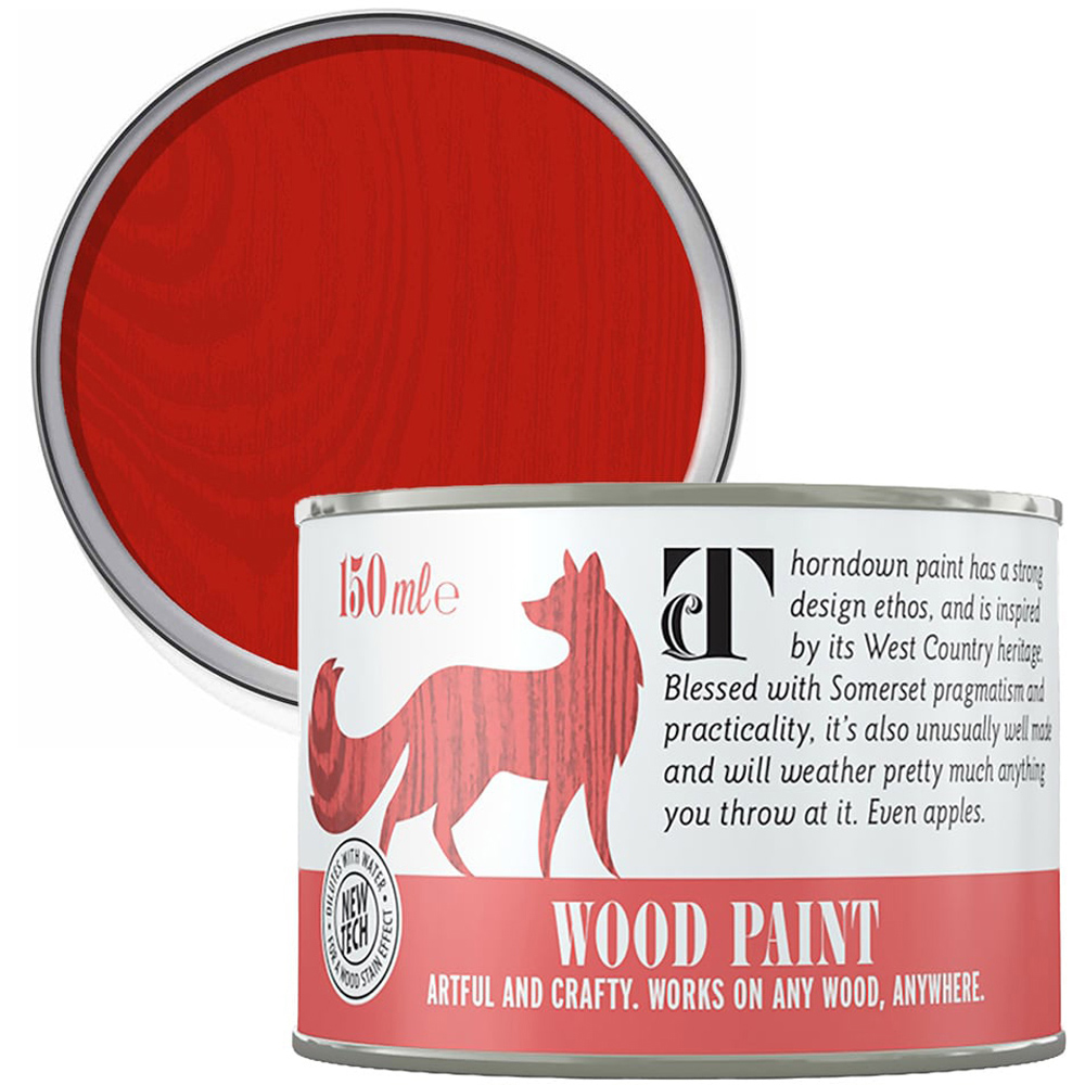 Thorndown Rowan Berry Red Satin Wood Paint 150ml Image 1