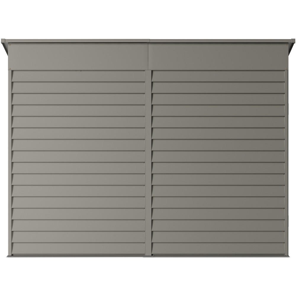 Living and Home 4.6 x 9ft Metal Pent Garden Storage Shed Image 4