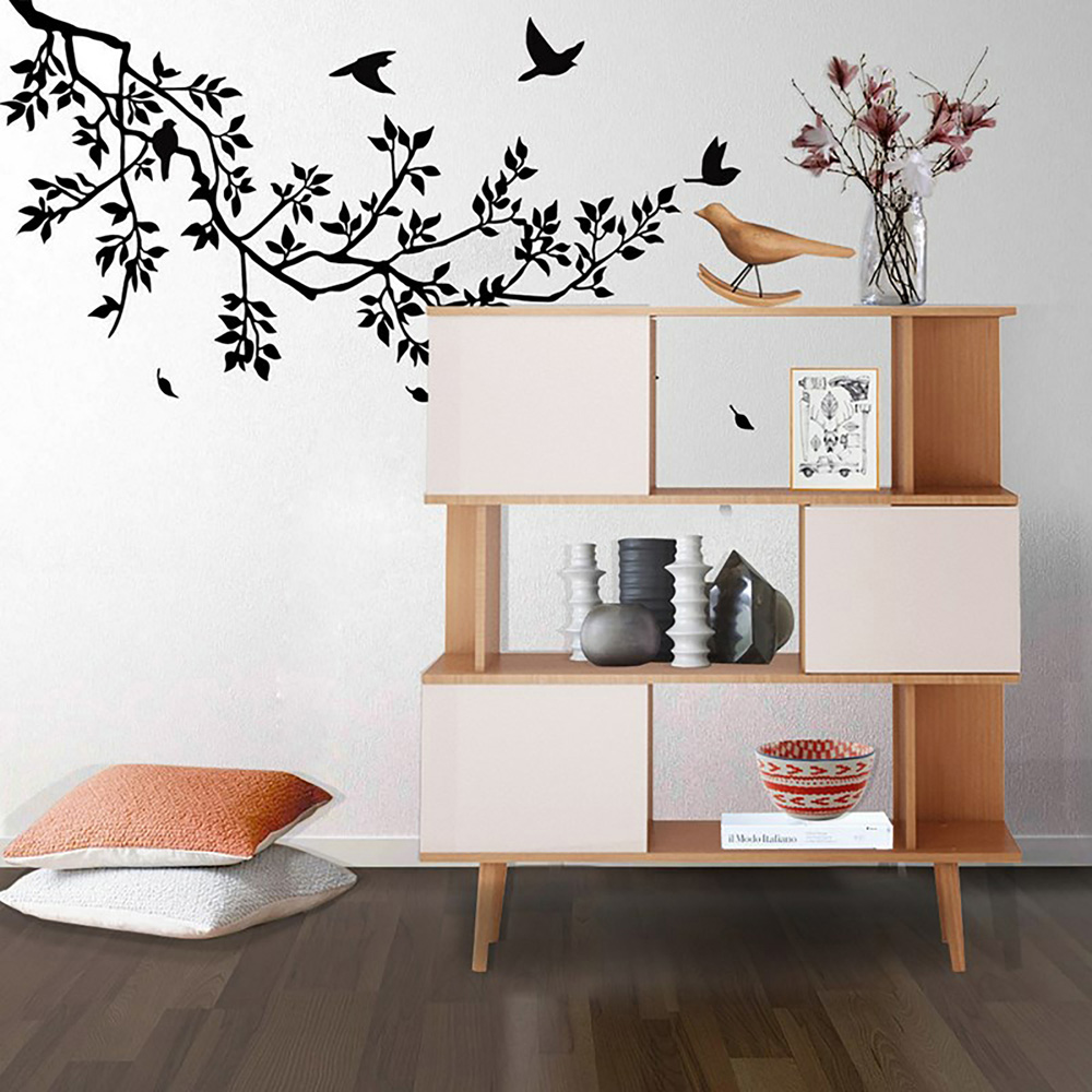 Loft24 Alandra 3 Door 3 Shelf Oak White Bookcase Image 6