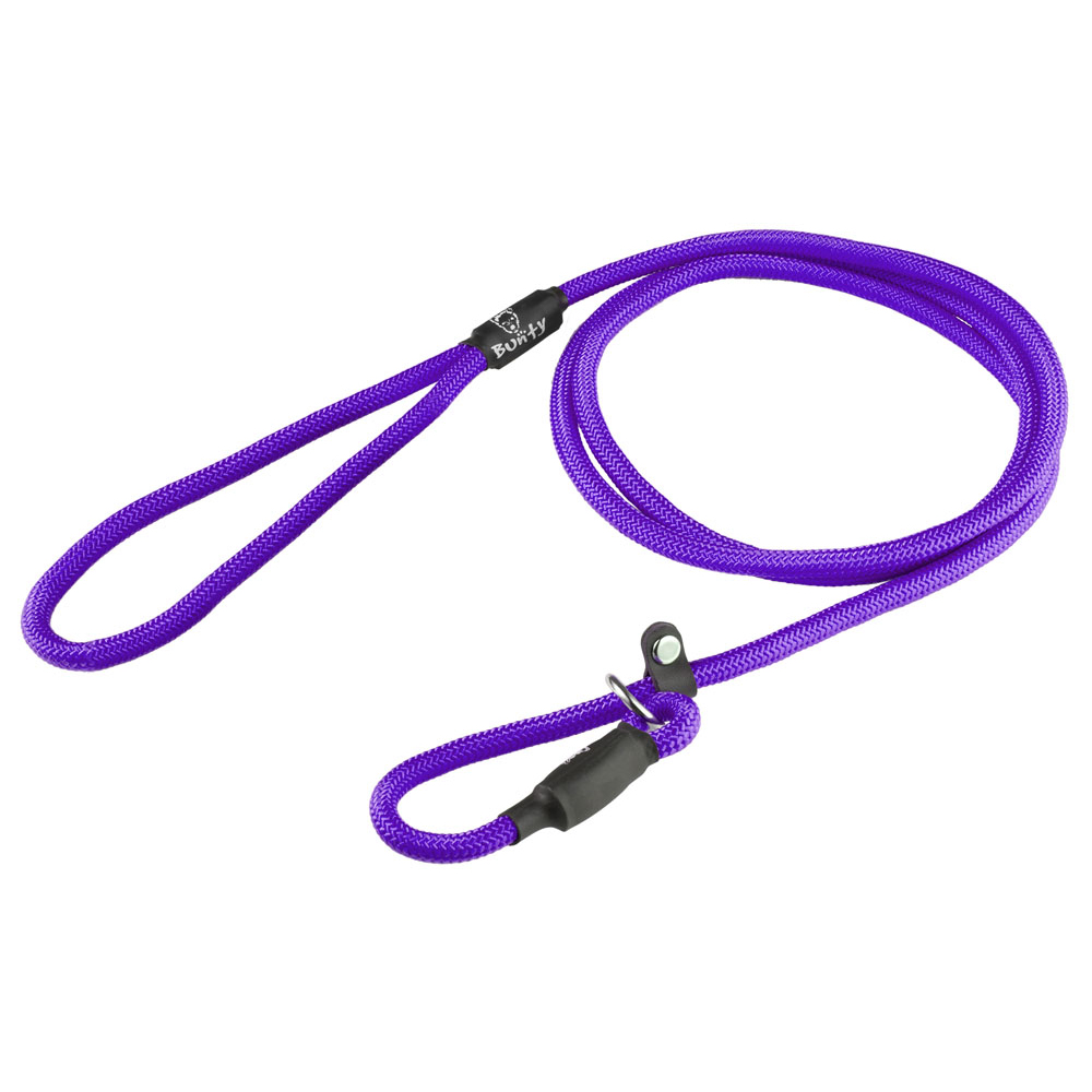 Bunty Medium 8mm Purple Rope Slip-On Lead For Dogs Image 1
