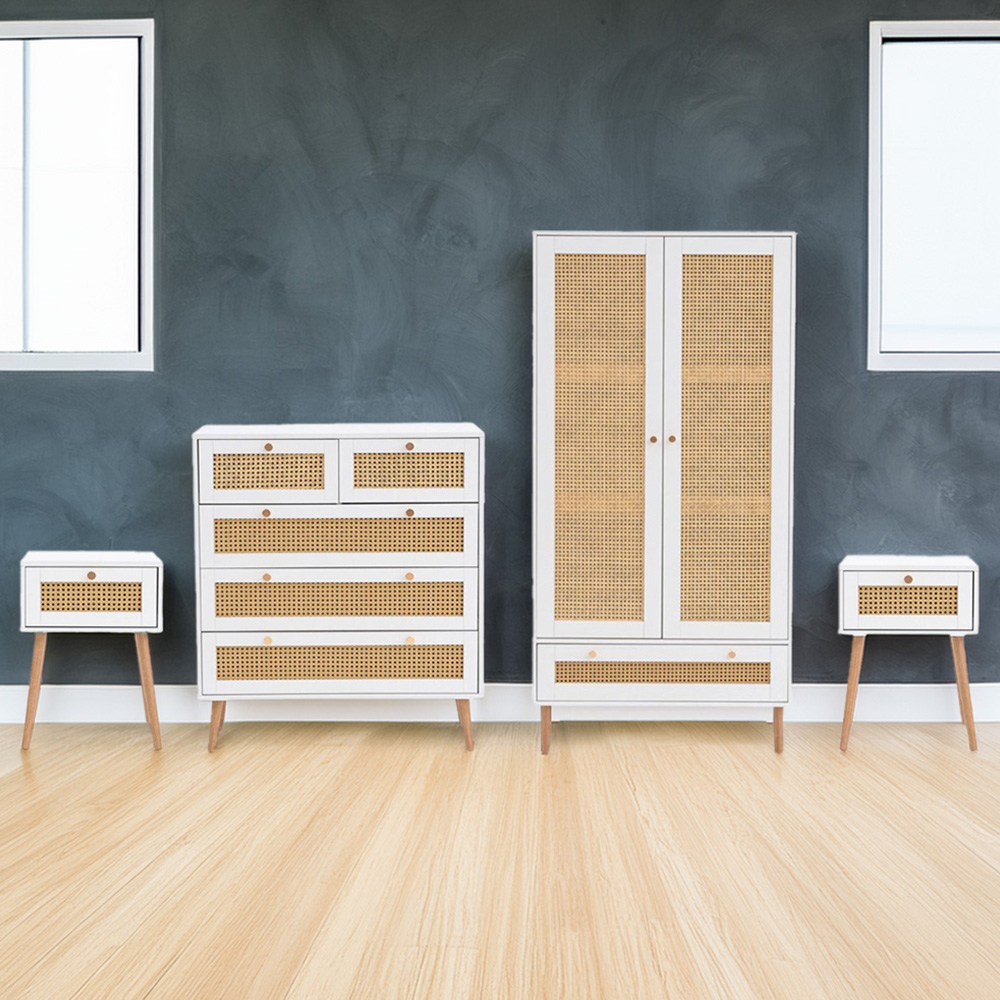 Birlea Croxley White 4 Piece Bedroom Furniture Set Image 1