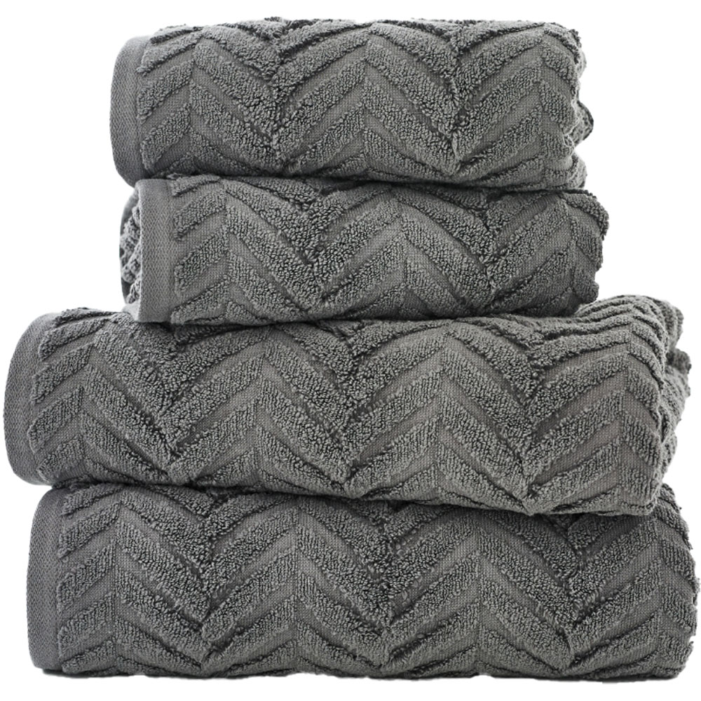 The Lyndon Company Catalonia Dark Grey Bath Sheet Image