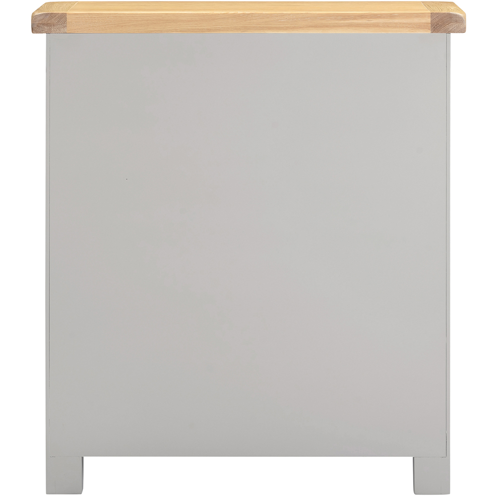 Seconique Windsor 5 Drawer Pebble Grey and Oak Storage Chest Image 6