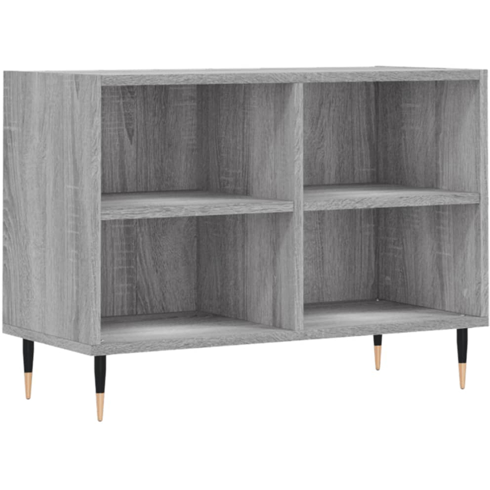 vidaXL 4 Shelf Grey Sonoma TV Cabinet Image 2