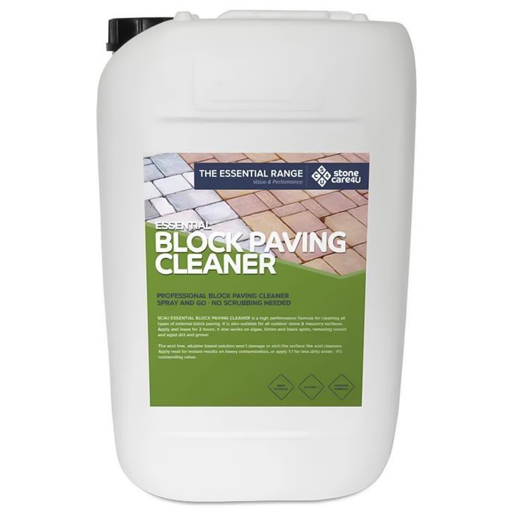 StoneCare4U Essential Block Paving Cleaner 25L Image 1