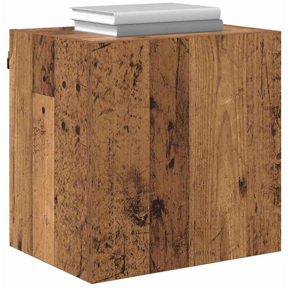 vidaXL Single Door Old Wood Wall Mounted Square TV Cabinet Image 3