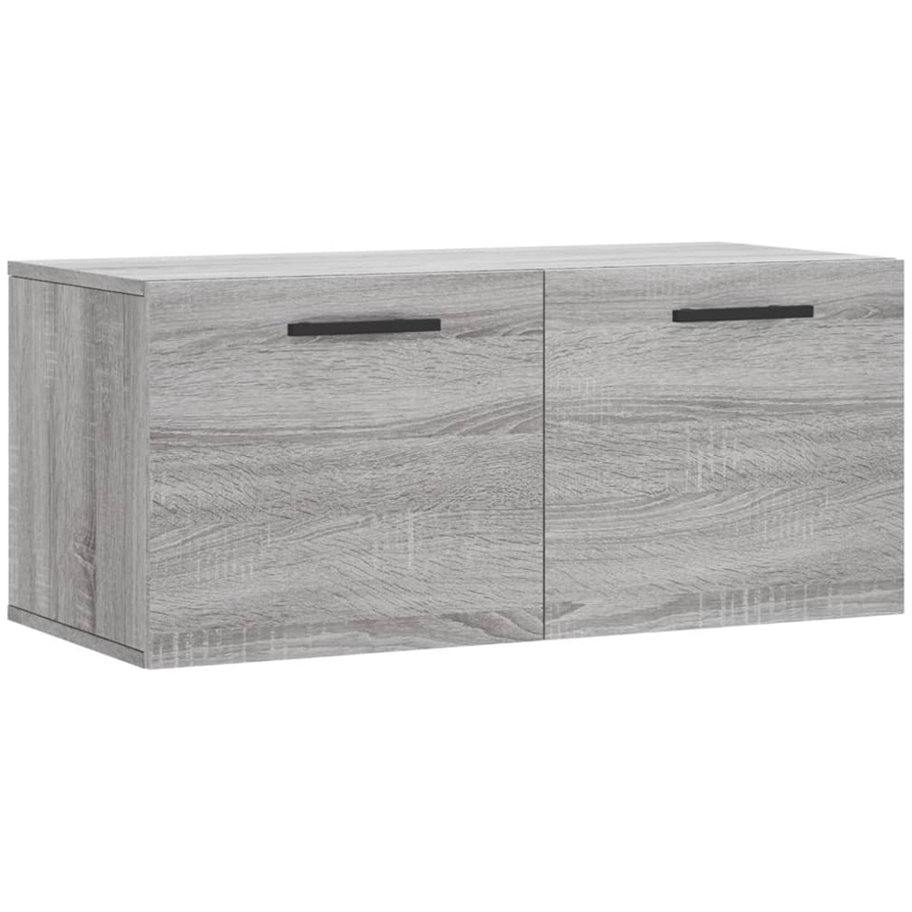 vidaXL 2 Door Grey Sonoma Oak Wall Cabinet Image 2