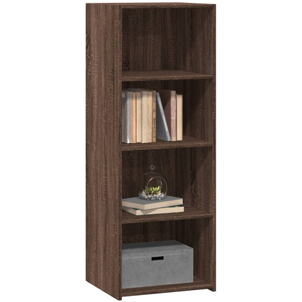 vidaXL 4 Shelf Brown Oak Highboard Image 3