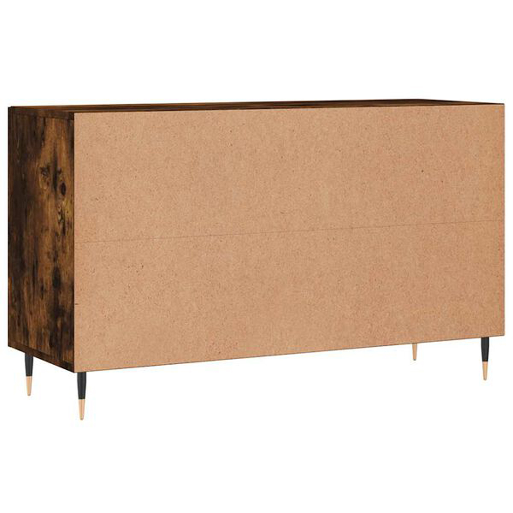 vidaXL 2 Door 2 Drawer Smoked Oak Sideboard Image 5
