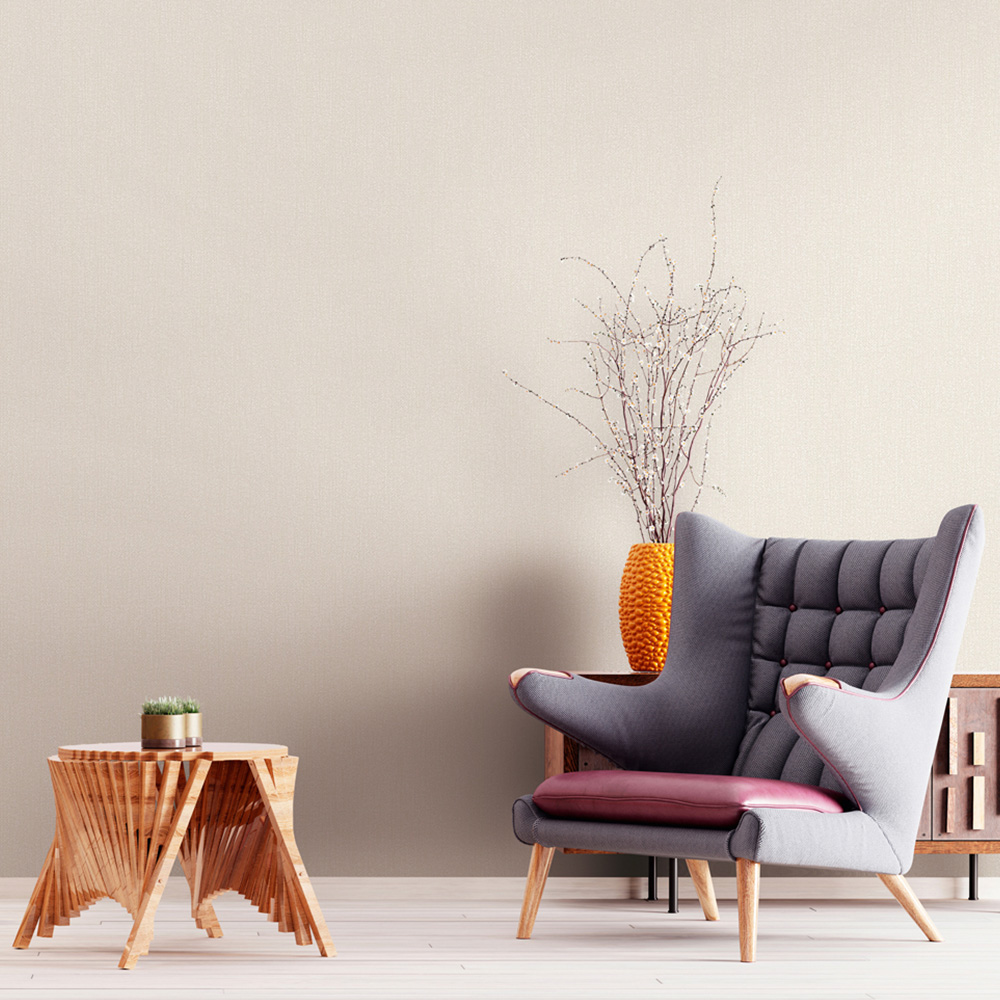 Galerie Industrial Effects Plain Beige Wallpaper Image 3