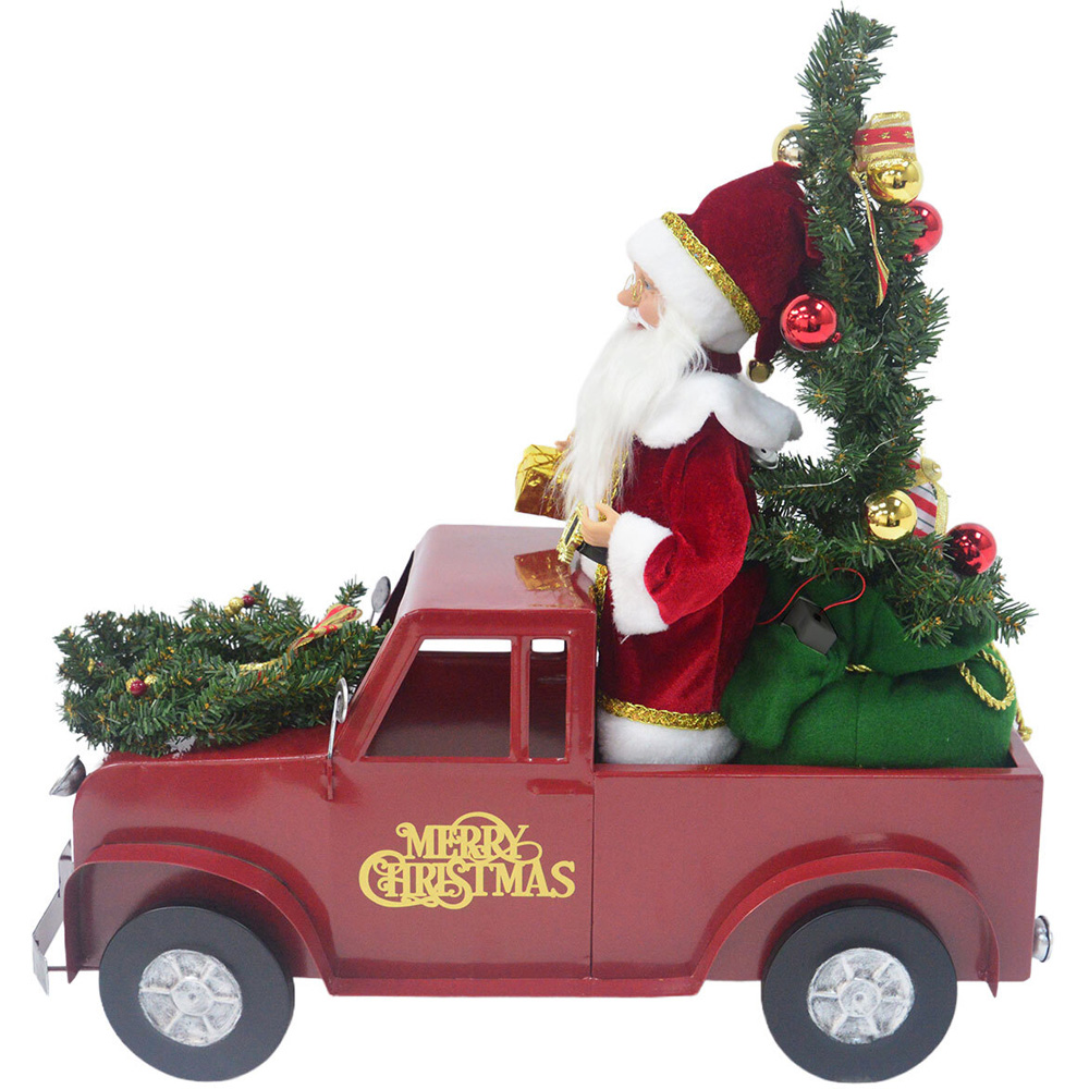 Animated Santa in Truck Decoration Image 5