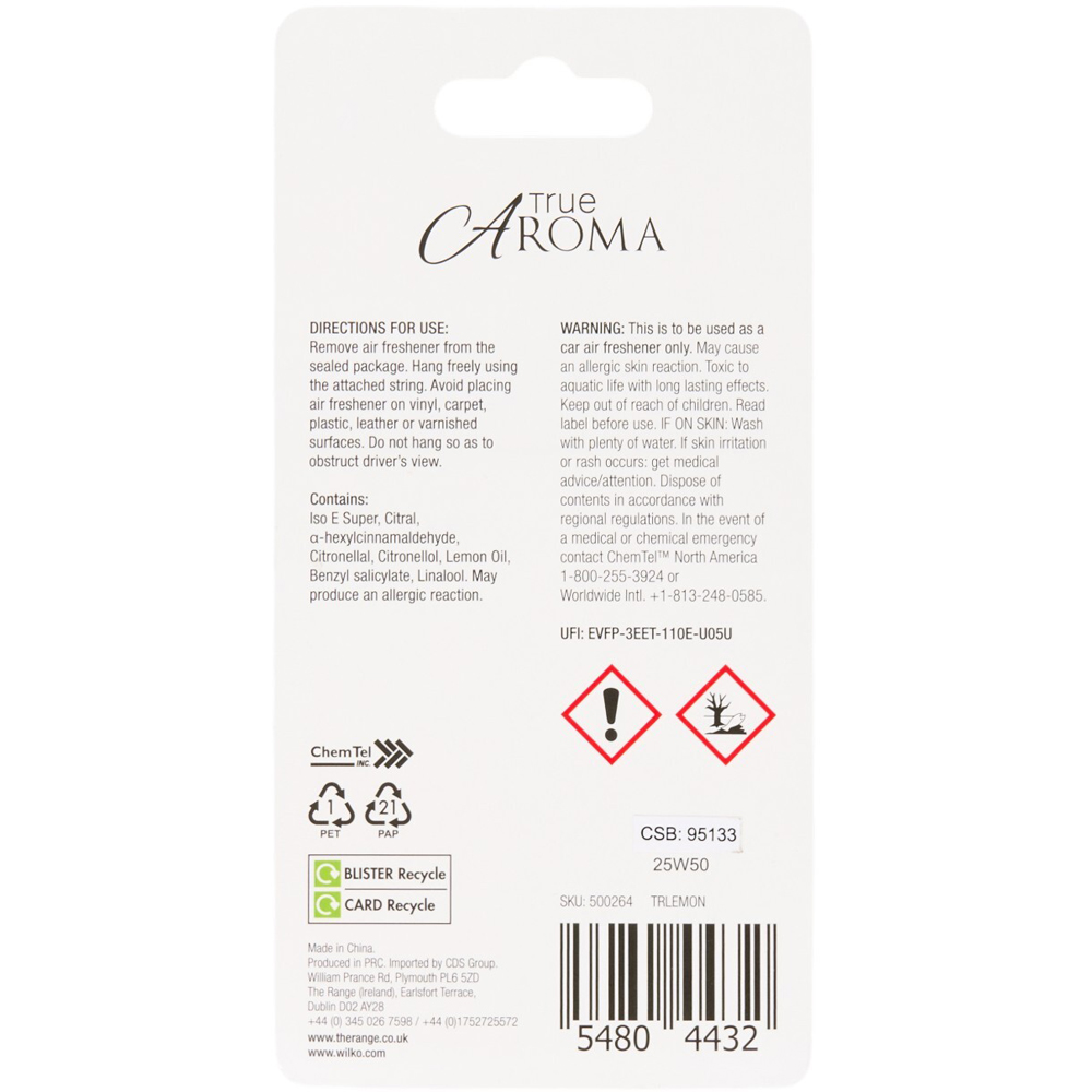Hanging Jar Scented Air Freshener Sicilian Lemon Image 2