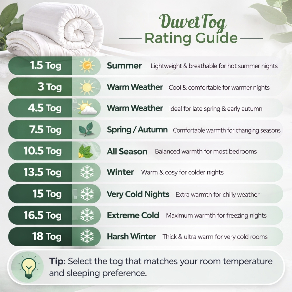 Opulent Home Double White Winter Hollowfibre Duvet 13.5 Tog Image 8