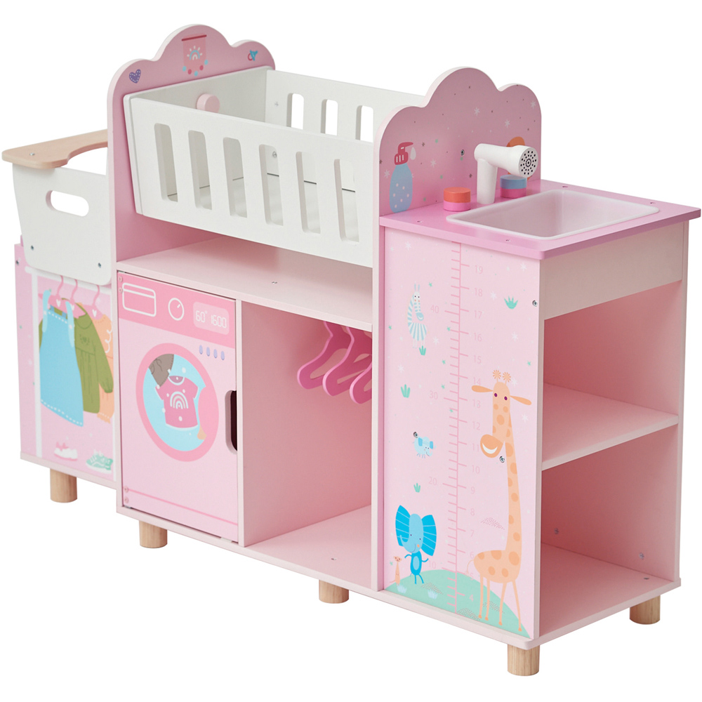 Teamson Kids Olivia's Little World Baby Pink Amanda 6-in-1 Doll Nursery Station Image 4