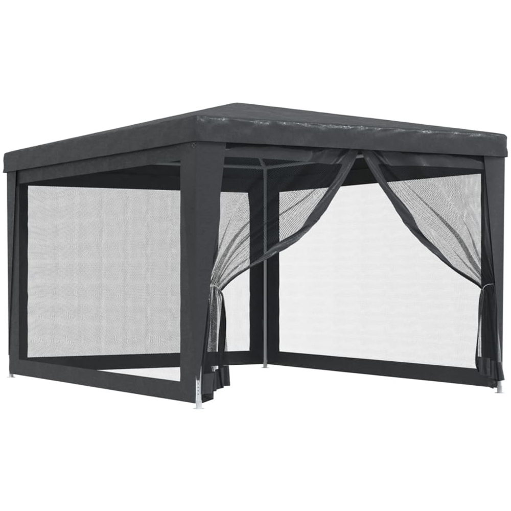 vidaXL 3 x 4m Anthracite Party Tent with 4 Mesh Sidewalls Image 2